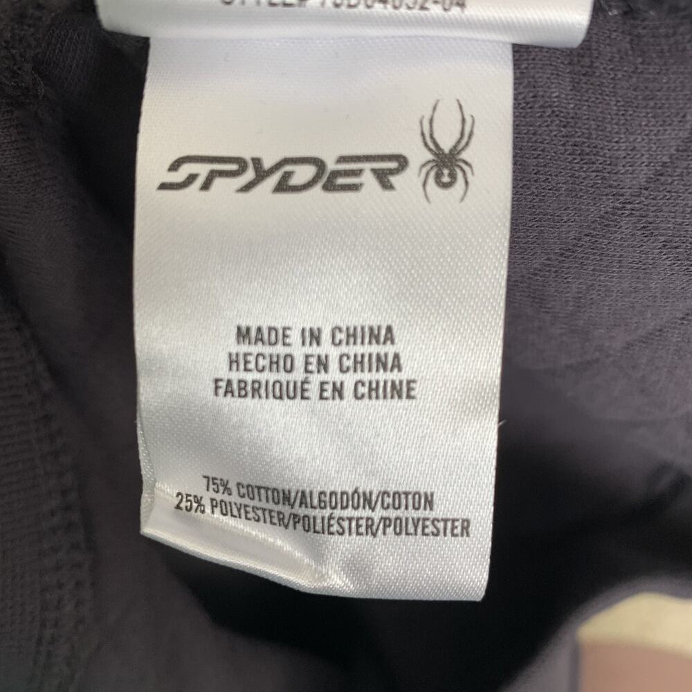 Spyder Pullover Sweatshirt Kids Boys Sz Large Diamond Quilted 1/4 Snap Gray NEW - Picture 8 of 8